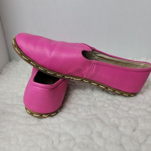 Sabah Slip On Unisex Shoes Size 8 Mens 10 Womens Condesa Pink Leather Rare Good  - Picture 6 of 9
